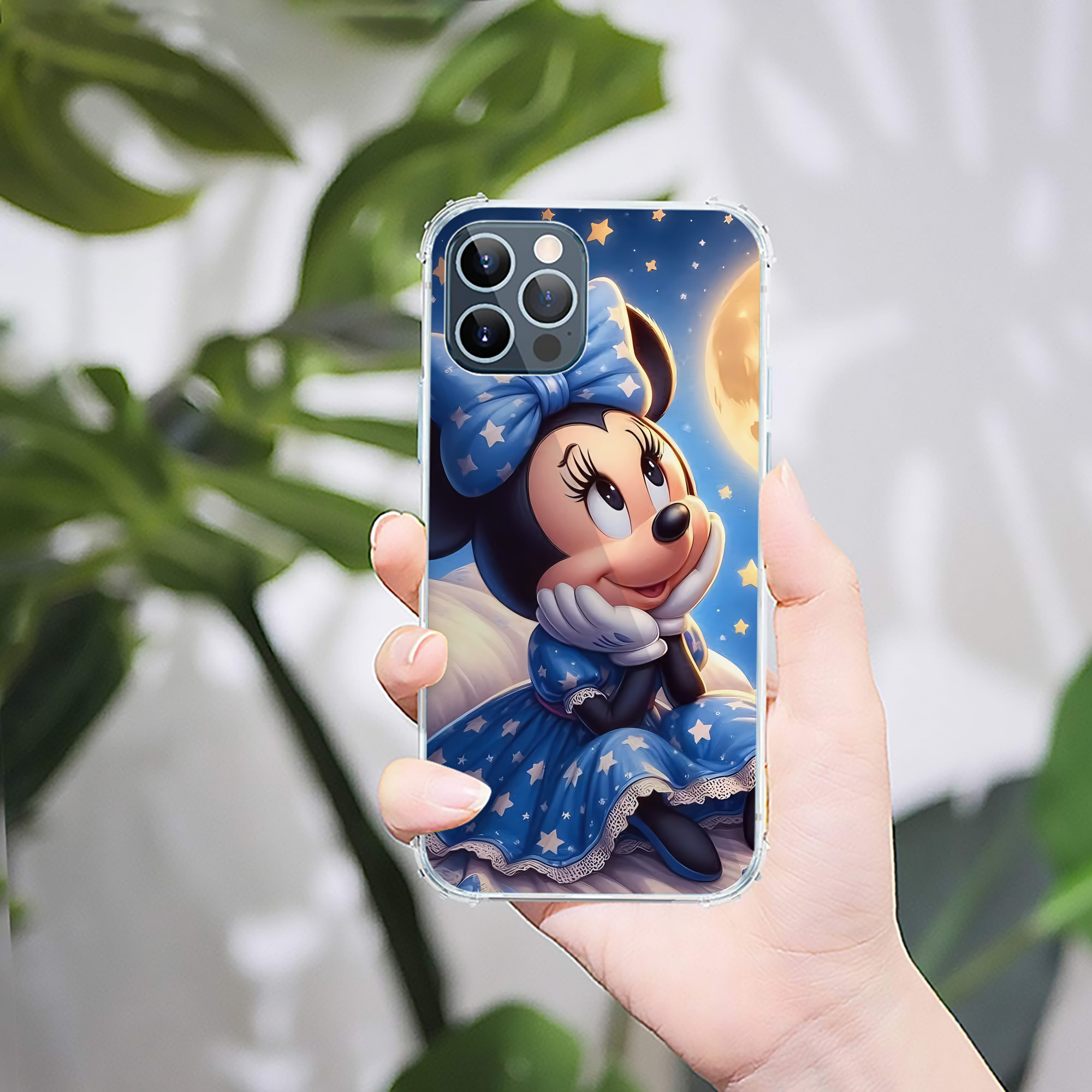 （画像用） ミッキーマウス Mickey Mouse 【iPhone 12シリーズ対応】透明スマホケース（クリアソフトケース）